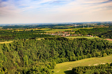 Aerial view of Village view from the southeast in Vinningen in the state Rhineland-Palatinate, Germany