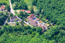 Residential development at Seufzerallee 4 in Scheibenhardt in the state Rhineland-Palatinate, Germany from the plane