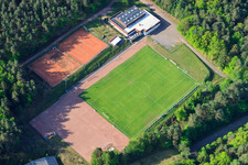Sports field in Eppenbrunn in the state Rhineland-Palatinate, Germany