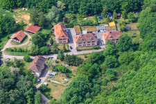 Bird's eye view of Residential development at Seufzerallee 4 in Scheibenhardt in the state Rhineland-Palatinate, Germany