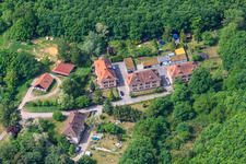 Residential development at Seufzerallee 4 in Scheibenhardt in the state Rhineland-Palatinate, Germany viewn from the air