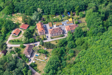 Drone recording of Residential development at Seufzerallee 4 in Scheibenhardt in the state Rhineland-Palatinate, Germany
