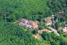 Aerial view of Residential development at Seufzerallee 4 in Scheibenhardt in the state Rhineland-Palatinate, Germany