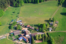 Ransbrunnerhof in Eppenbrunn in the state Rhineland-Palatinate, Germany out of the air