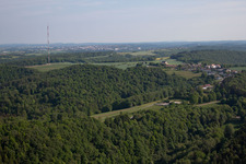 Aerial view of District Hochstellerhof in Trulben in the state Rhineland-Palatinate, Germany