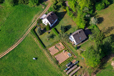 Ransbrunnerhof in Eppenbrunn in the state Rhineland-Palatinate, Germany seen from above
