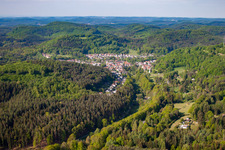 Aerial photograpy of District Hochstellerhof in Trulben in the state Rhineland-Palatinate, Germany