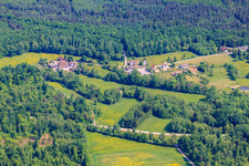 District of Bienwaldmühle seen from France in Scheibenhardt in the state Rhineland-Palatinate, Germany