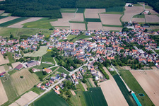 Salmbach in the state Bas-Rhin, France seen from a drone