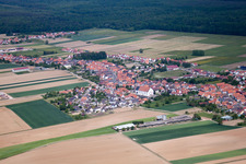 Aerial view of Salmbach in the state Bas-Rhin, France