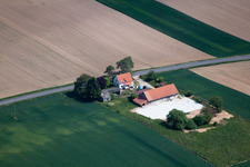 Aerial photograpy of Salmbach in the state Bas-Rhin, France