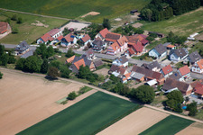 Drone recording of Schleithal in the state Bas-Rhin, France