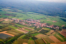 Village from the north in Schweighofen in the state Rhineland-Palatinate, Germany
