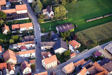 Aerial photograpy of Niedergasse in the district Kleinsteinfeld in Niederotterbach in the state Rhineland-Palatinate, Germany