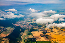 From the east under clouds in Blankenburg in the state Saxony-Anhalt, Germany