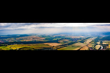 Panorama in the district Timmenrode in Blankenburg in the state Saxony-Anhalt, Germany