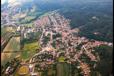 Town View of the streets and houses of the residential areas in Bad Suderode in the state Saxony-Anhalt
