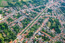Avenue from the castle in Ballenstedt in the state Saxony-Anhalt, Germany