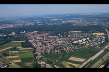 District Rüppurr in Karlsruhe in the state Baden-Wuerttemberg, Germany out of the air