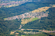 Aerial view of District Etzenrot in Waldbronn in the state Baden-Wuerttemberg, Germany