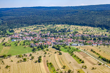 Aerial photograpy of District Langenalb in Straubenhardt in the state Baden-Wuerttemberg, Germany