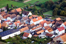 Saarstr in Kandel in the state Rhineland-Palatinate, Germany from above