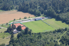 District Langenalb in Straubenhardt in the state Baden-Wuerttemberg, Germany seen from above
