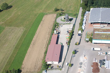 Oblique view of Corthum – Erdenwerk Forst Humus GmbH Im Schwarzenbusch 8, Marxzell-Pfaffenrot in the district Pfaffenrot in Marxzell in the state Baden-Wuerttemberg, Germany