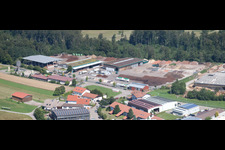 Corthum – Erdenwerk Forst Humus GmbH Im Schwarzenbusch 8, Marxzell-Pfaffenrot in the district Pfaffenrot in Marxzell in the state Baden-Wuerttemberg, Germany from above