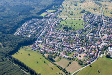 District Schöllbronn in Ettlingen in the state Baden-Wuerttemberg, Germany from the plane