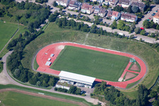 Albgau Stadium in Ettlingen in the state Baden-Wuerttemberg, Germany
