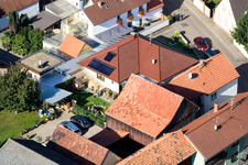 Brehmstr in the district Minderslachen in Kandel in the state Rhineland-Palatinate, Germany out of the air