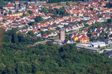 Ludovici high-rise at the end of Buchstr in Jockgrim in the state Rhineland-Palatinate, Germany