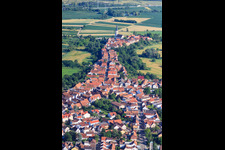 Hinterstädel from the north in Jockgrim in the state Rhineland-Palatinate, Germany