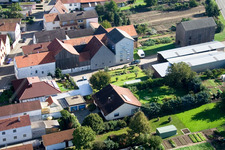 Aerial view of Brehmstr in the district Minderslachen in Kandel in the state Rhineland-Palatinate, Germany