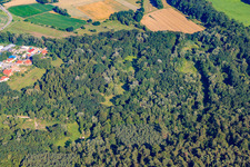 Clay pit in Jockgrim in the state Rhineland-Palatinate, Germany out of the air