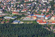 Aerial photograpy of Buchstr in Jockgrim in the state Rhineland-Palatinate, Germany