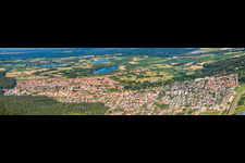 View from the west in Jockgrim in the state Rhineland-Palatinate, Germany