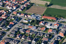 Industrial estate and company settlement Im Gereut in Hatzenbuehl in the state Rhineland-Palatinate from above