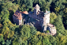 Castle of the fortress Burg Berwartstein in Erlenbach bei Dahn in the state Rhineland-Palatinate