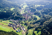 Aerial photograpy of Village view of Bobenthal in the state Rhineland-Palatinate