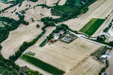 Oblique view of Isola di Fano in the state The Marches, Italy