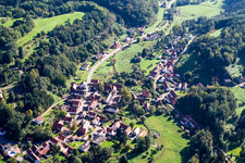 Oblique view of Village view of Bobenthal in the state Rhineland-Palatinate