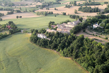 Isola di Fano in the state The Marches, Italy seen from above