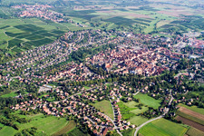 From the southwest in Wissembourg in the state Bas-Rhin, France
