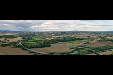 Panorama in Sant’Anastasio in the state Tuscany, Italy