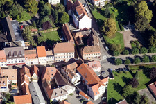 Main Street in Wissembourg in the state Bas-Rhin, France out of the air