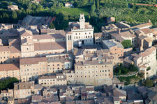 Montepulciano in the state Siena, Italy viewn from the air