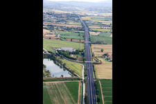 Aerial photograpy of Abbadia di Montepulciano in the state Umbria, Italy