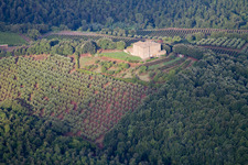 Montalcino in the state Siena, Italy from above